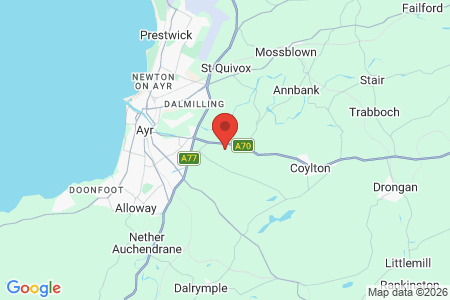 Google map for <span lang="en-GB" dir="ltr">Livestock Traceability Pop Up Stand – Ayr</span>