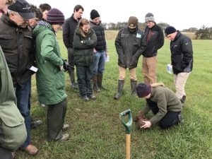 Discussing soil structure in a field