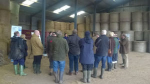 Group of farmers in a shed