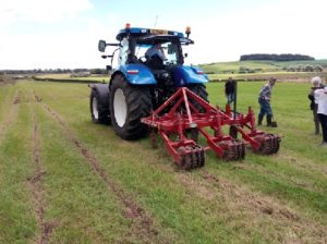 Sward lifter in action at Dumfries SNN