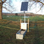 Solar powered water trough from the Lower Tweed Priority Catchment meeting near Jedburgh