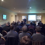 Room full of farmers at the East Lothian Diffuse Pollution priority catchment event in Haddington during February 2018
