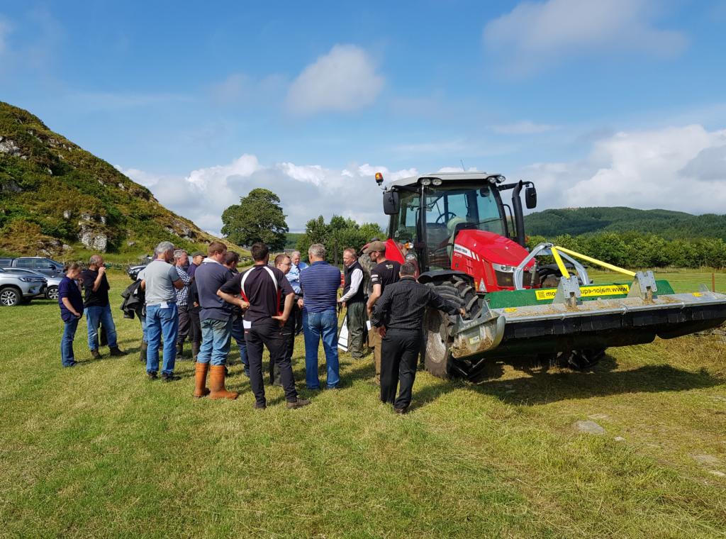 Seamus Donnelly discussing soil compaction remediation equipment