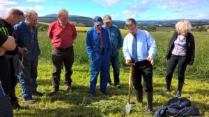 Gavin Elrick at the 1st meeting of the Moray Soil & Nutrient Network