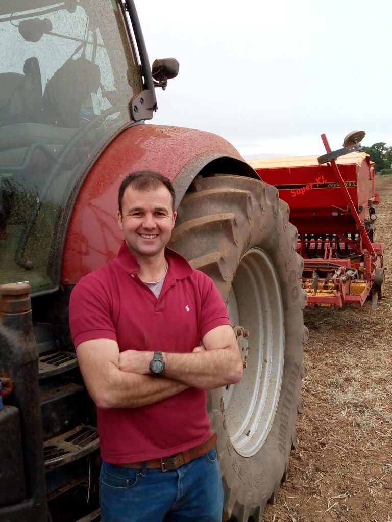 Niall Jeffrey, host farmer from Bielgrange, the East Lothian Soil & Nutrient Network host farm