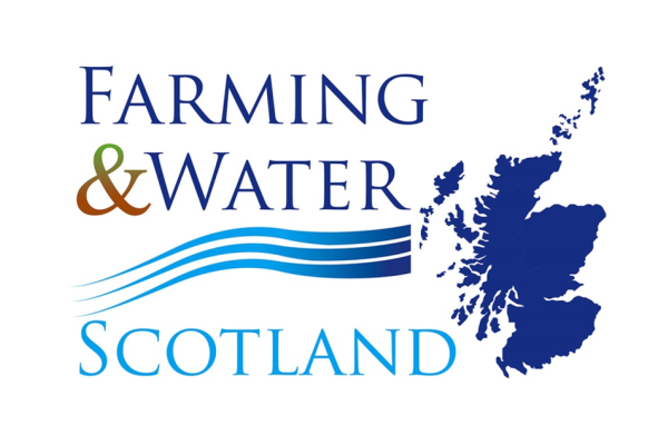 the logo for farming and water scotland.