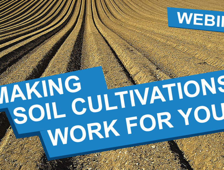 A cultivated field with the text 'Making Soil Cultivations Work For You'