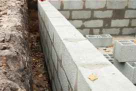 Part built building foundation
