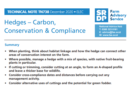 TN738 Hedges - Carbon, Conservation and Compliance half