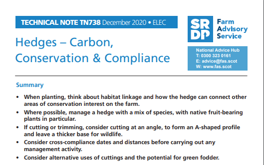 TN738 Hedges - Carbon, Conservation and Compliance half