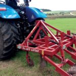 Sward lifter on back of tractor