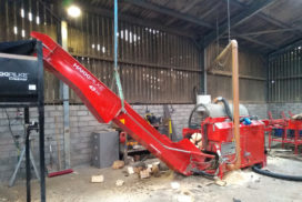 Farm Advisory Service - a Hakke Pilke Easy 43 firewood processor A Hakke Pilke Easy 43 firewood processor
