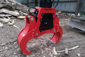 Farm Advisory Service - an LMS Woodbuster 870 log-splitter An LMS Woodbuster 870 log-splitter
