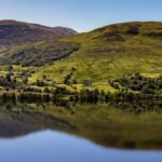 loch and hills