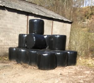 Stacked bales