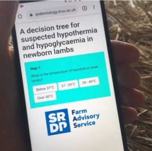 Lamb h ypothermiadecision tool on smartphone