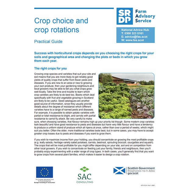 Crop Choice And Rotation