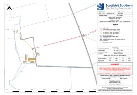 Overhead cables map