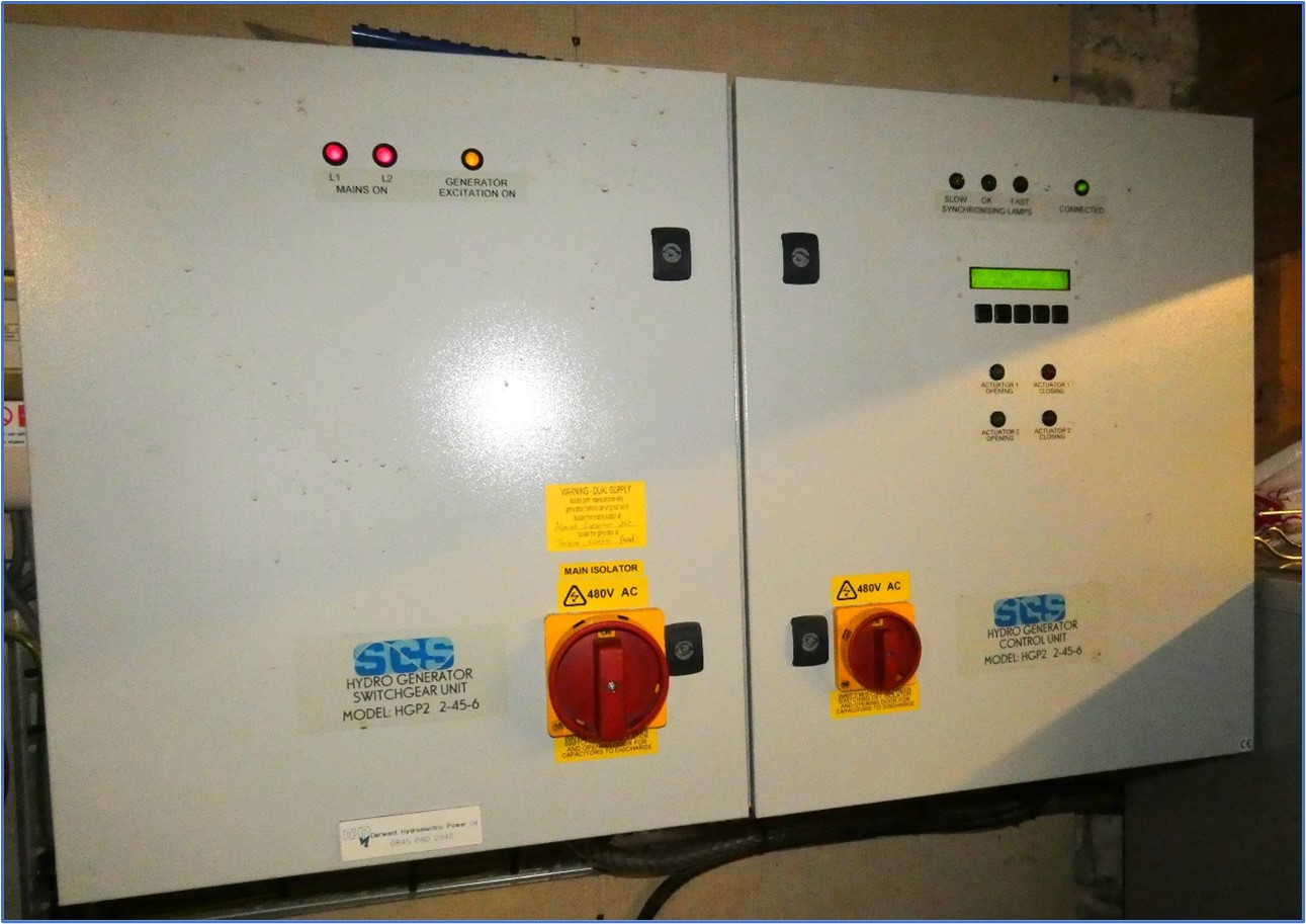 Scabcleuch Micro Hydro_Turbine_Control Panel